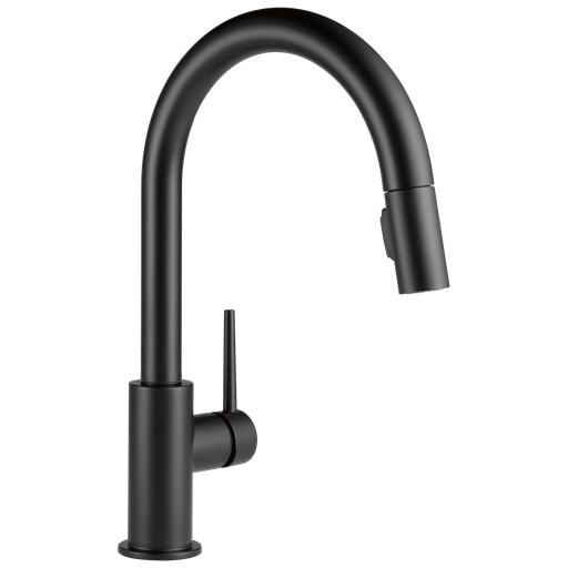 Delta Trinsic®: Single Handle Pull-Down Kitchen Faucet - Single Handle Lever - Matte Black