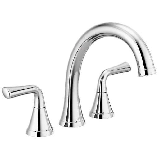 Delta Kayra™: Roman Tub Trim - Two Handle Lever - Chrome