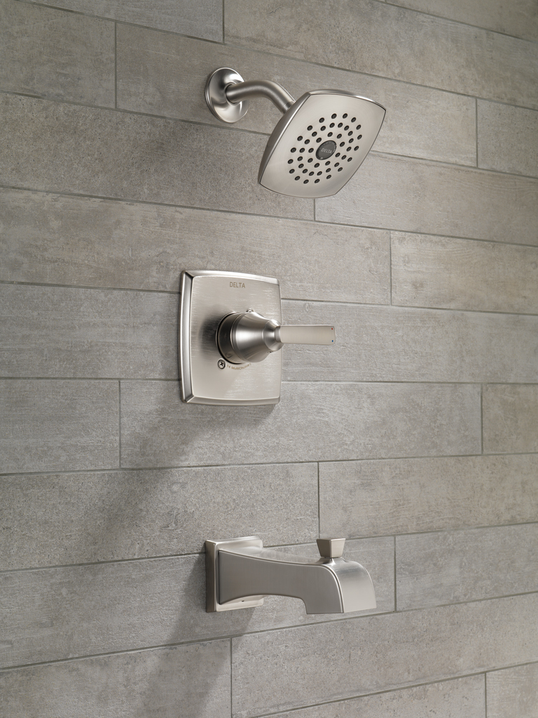 Delta Ashlyn®: Monitor® 14 Series Tub & Shower Trim - Single Handle Lever - Stainless