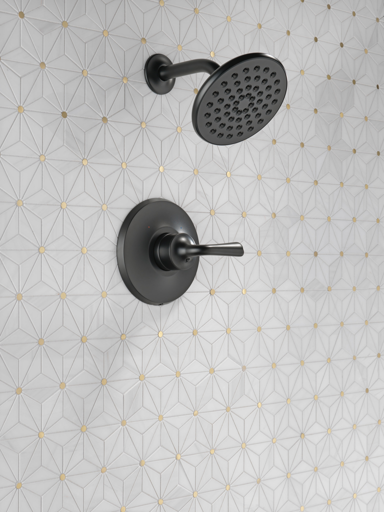 Delta Kayra®: Monitor 14 Series Shower Trim - Single Handle Lever - Matte Black