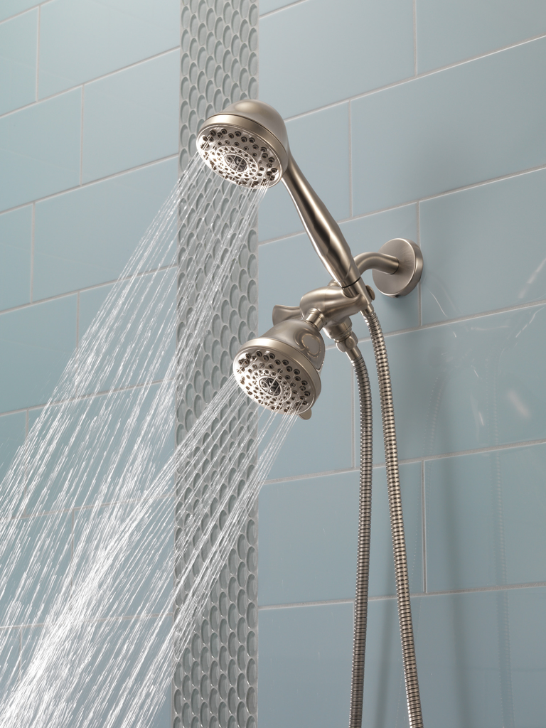 Delta Universal Showering Components: Shower Arm & Flange - Stainless