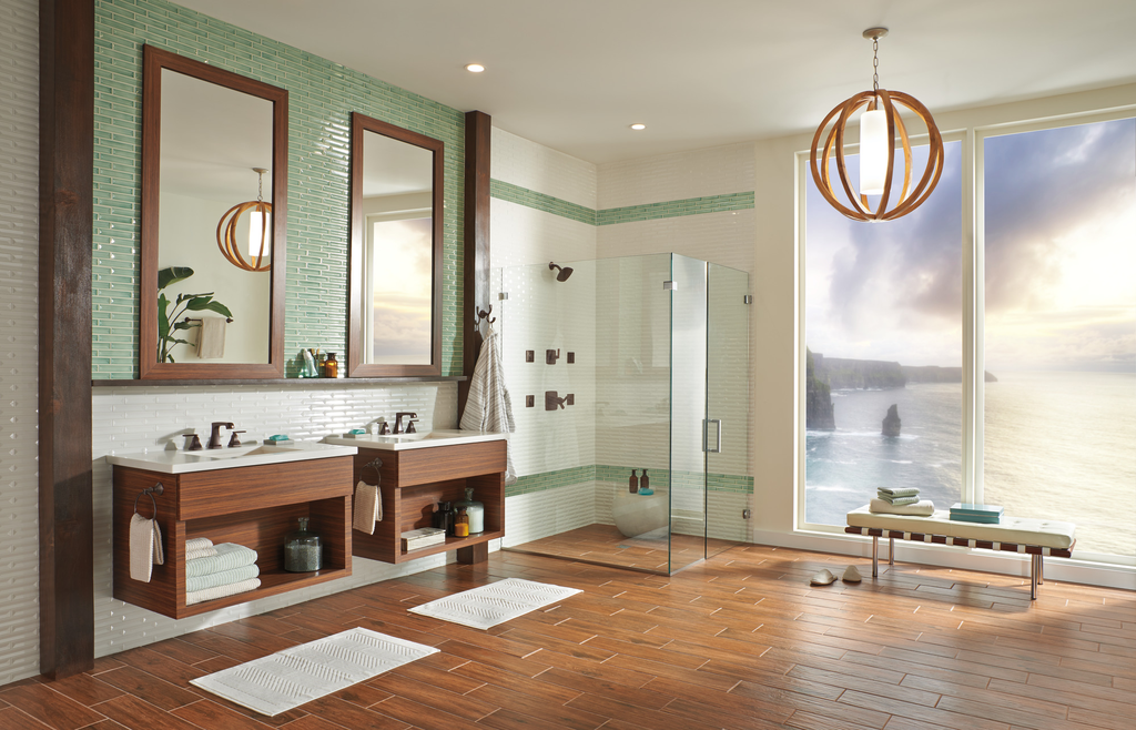 Delta Ashlyn®: Two Handle Widespread Bathroom Faucet With Ez Anchor® - Two Handle Lever - Venetian Bronze