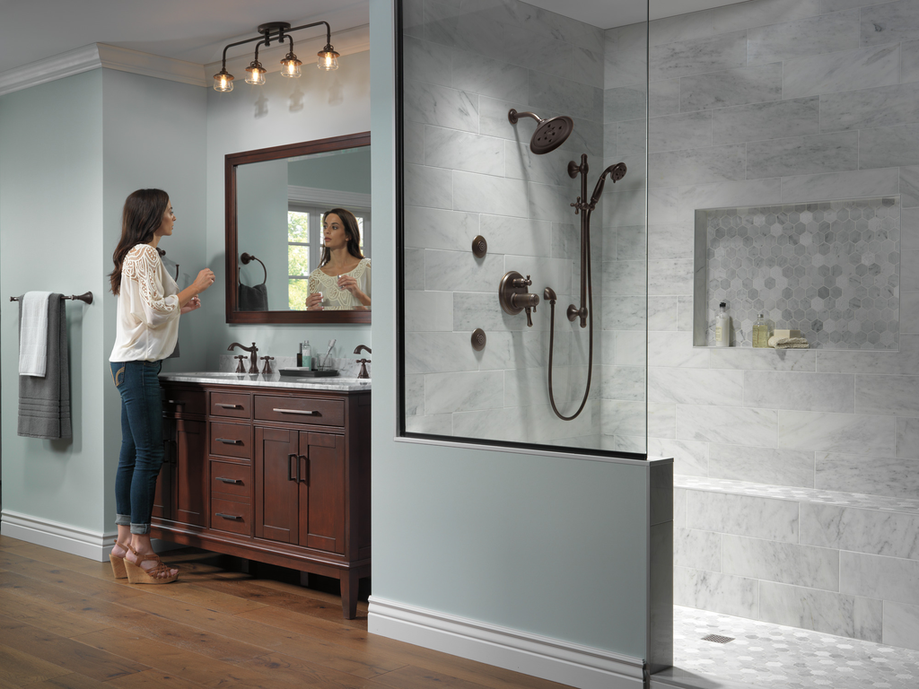 Delta Universal Showering Components: Wall Elbow For Hand Shower - Venetian Bronze