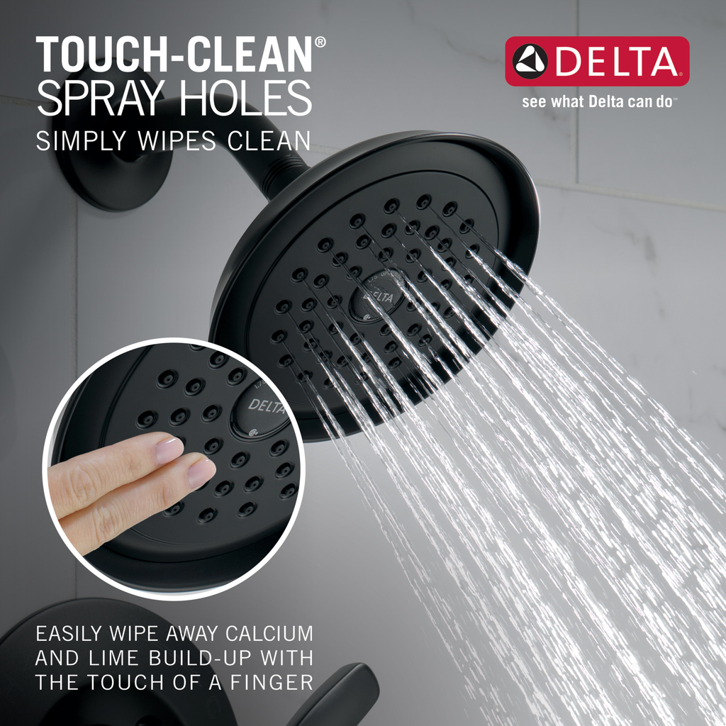 Delta Woodhurst™: Shower Trim - Single Handle Lever - Matte Black