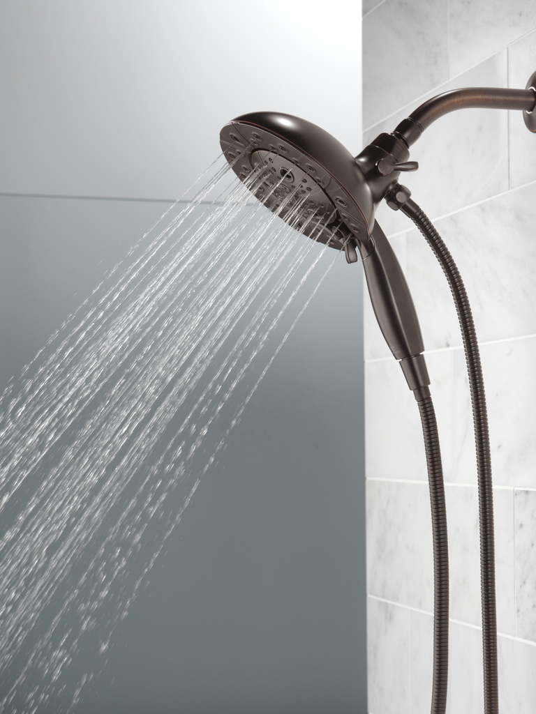 Delta Universal Showering Components: H2Okinetic® In2Ition® 5-Setting Two-In-One Shower - Venetian Bronze
