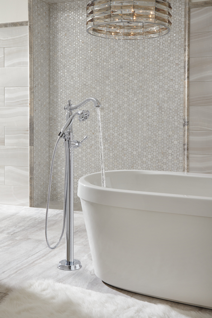 Delta Cassidy®: Metal Lever Handle Kit - 13 / 14 Series & Floor Mount - Single Handle Lever - Chrome