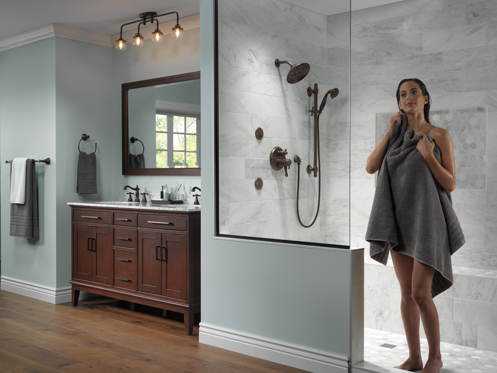 Delta Universal Showering Components: Wall Elbow For Hand Shower - Venetian Bronze