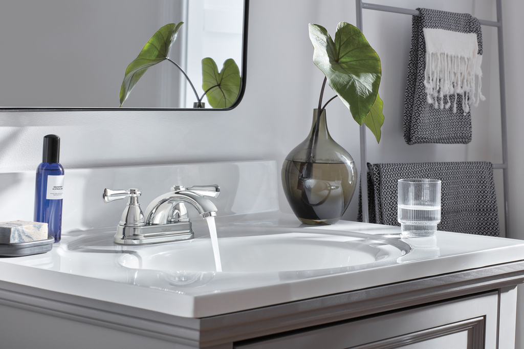 Peerless Elmhurst®: Two-Handle Centerset Bath Faucet - Two Handle Lever - Chrome