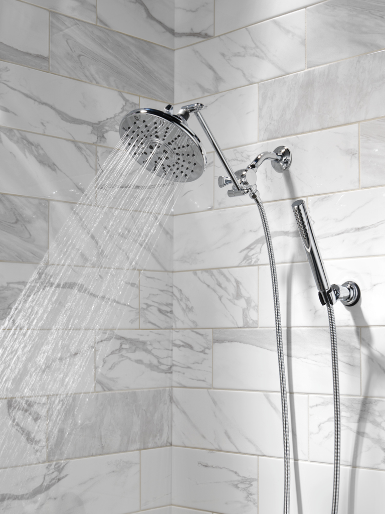 Delta Universal Showering Components: 3-Way Shower Arm Diverter For Hand Shower - Chrome