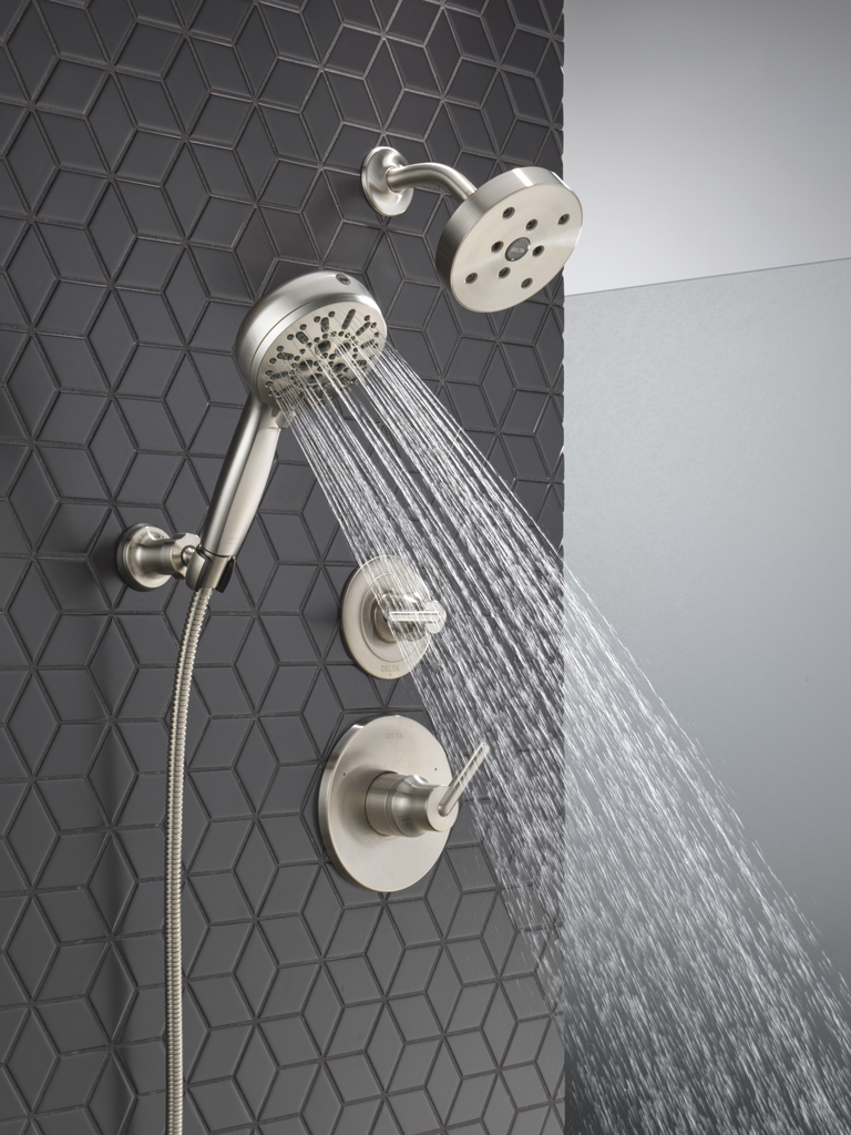 Delta Trinsic®: 3-Setting 2-Port Diverter Trim - Single Handle Lever - Stainless