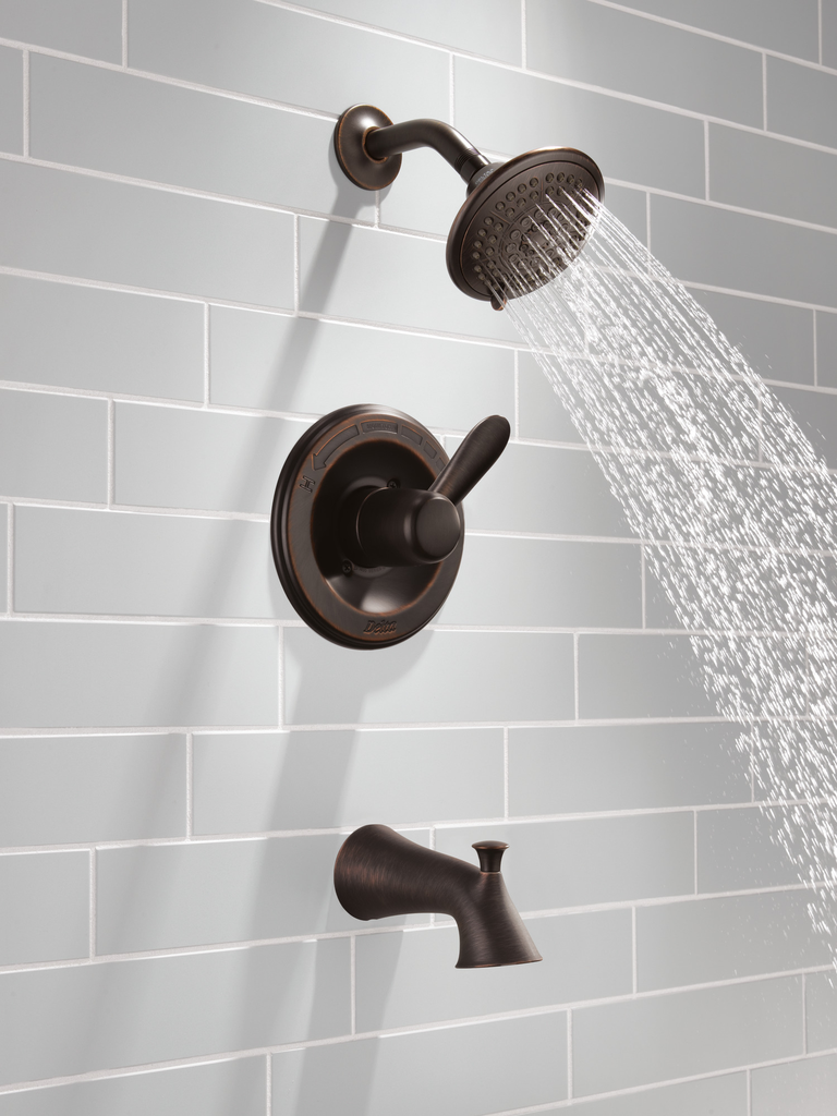 Delta Lahara®: Monitor® 14 Series Tub & Shower Trim - Single Handle Lever - Venetian Bronze