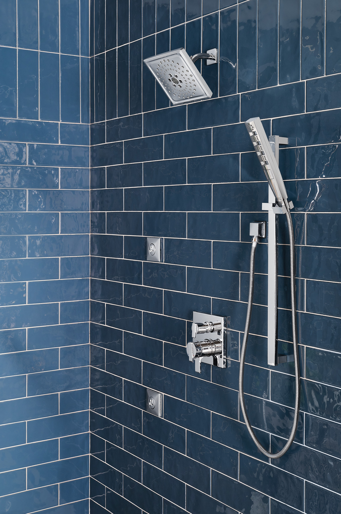 Delta Universal Showering Components: Square Wall Elbow For Hand Shower - Lumicoat® Chrome