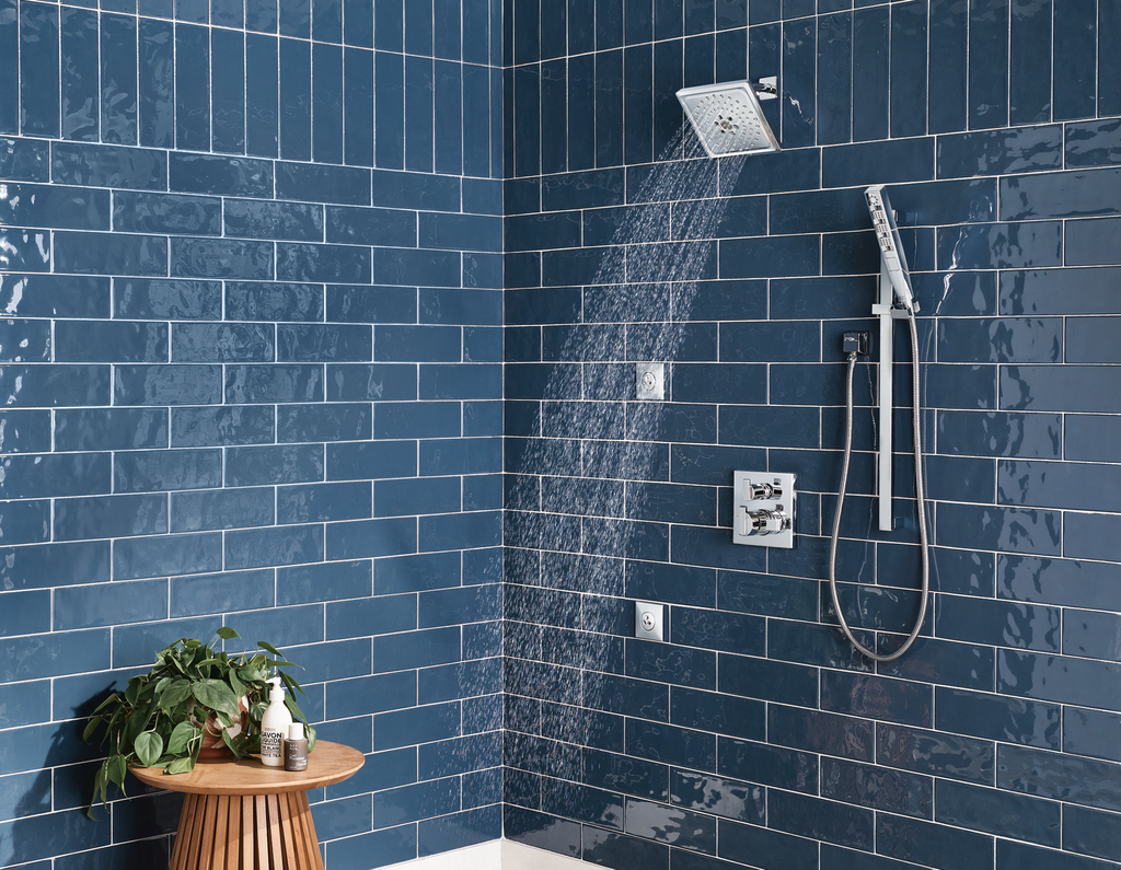 Delta Universal Showering Components: Square Wall Elbow For Hand Shower - Lumicoat® Chrome