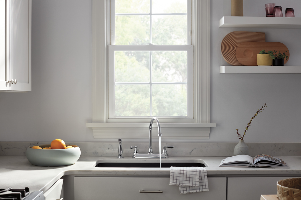 Peerless Elmhurst®: Two-Handle Kitchen Faucet With Spray - Two Handle Lever - Chrome