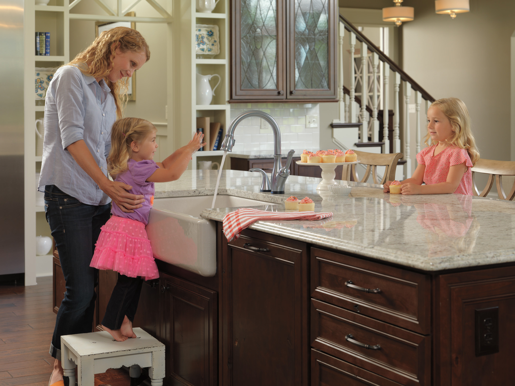 Delta Leland®: Single Handle Pull-Down Kitchen Faucet With Touch2O® And Shieldspray® Technologies - Single Handle Lever - Arctic Stainless