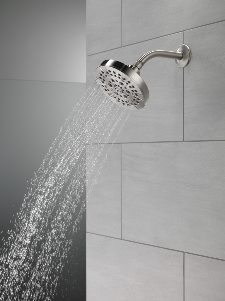 Delta Universal Showering Components: 5-Setting Showerhead - Stainless