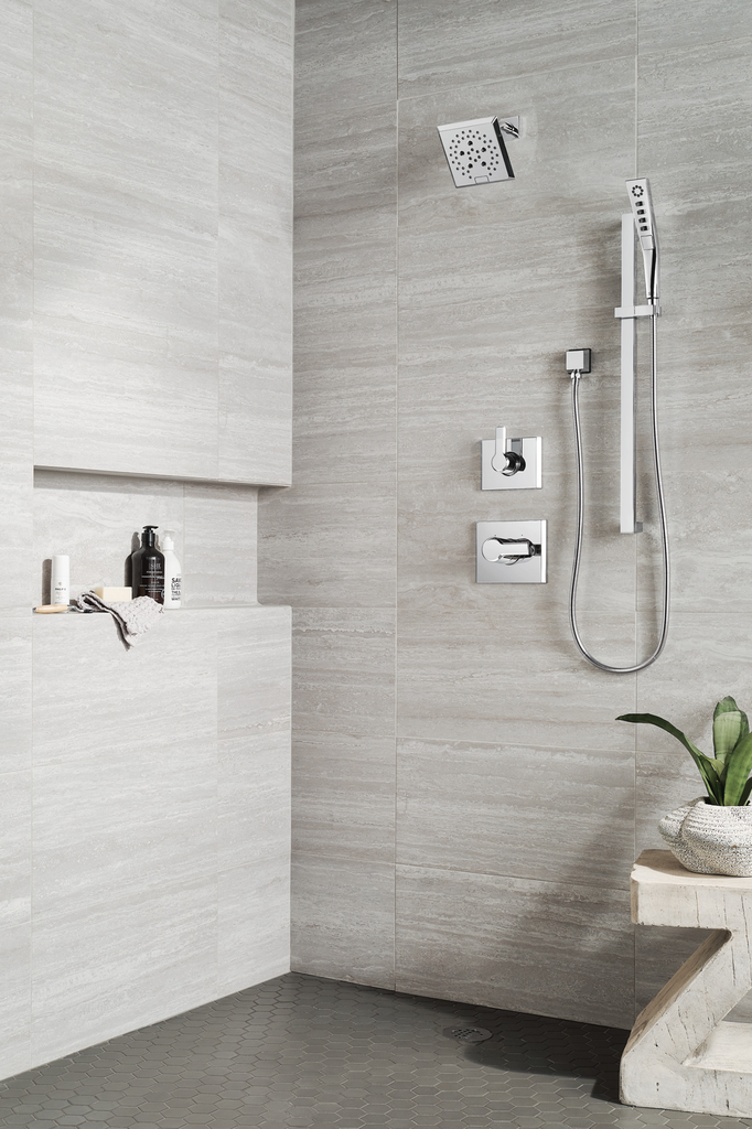 Delta Universal Showering Components: Square Wall Elbow For Hand Shower - Lumicoat® Chrome