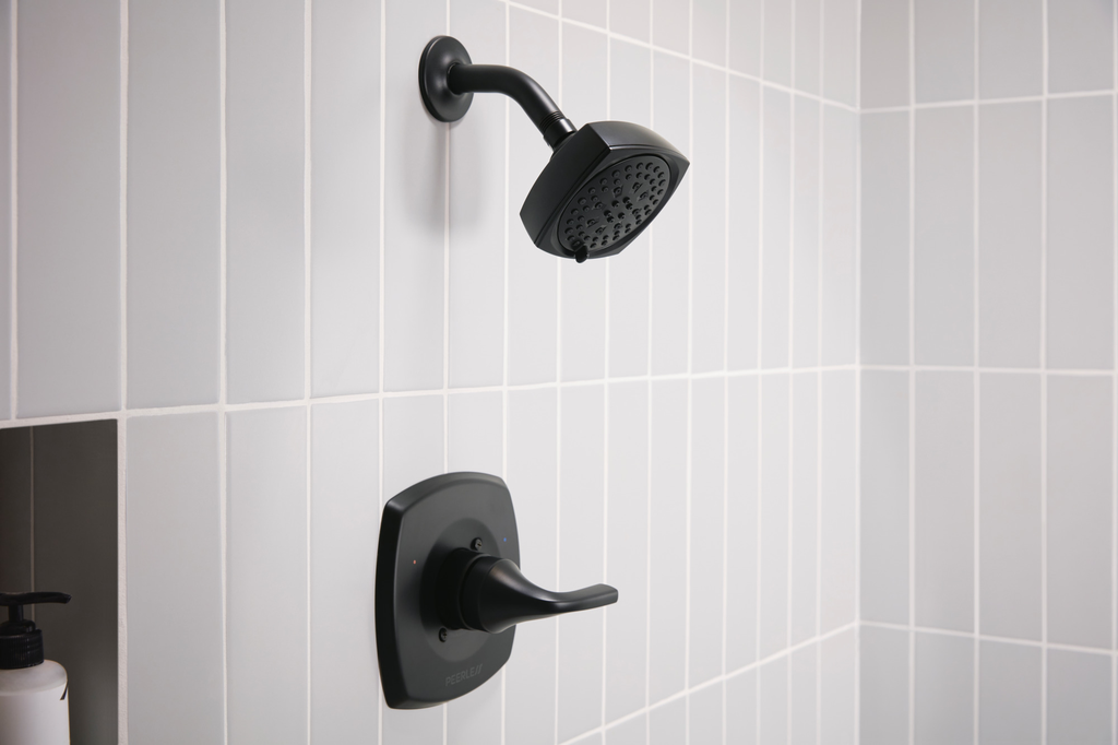 Peerless Parkwood®: Shower Only Trim Kit - Single Handle Lever - Matte Black