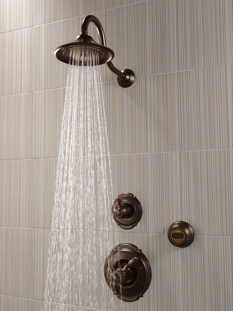 Delta Universal Showering Components: Premium 3-Setting Shower Head - Venetian Bronze