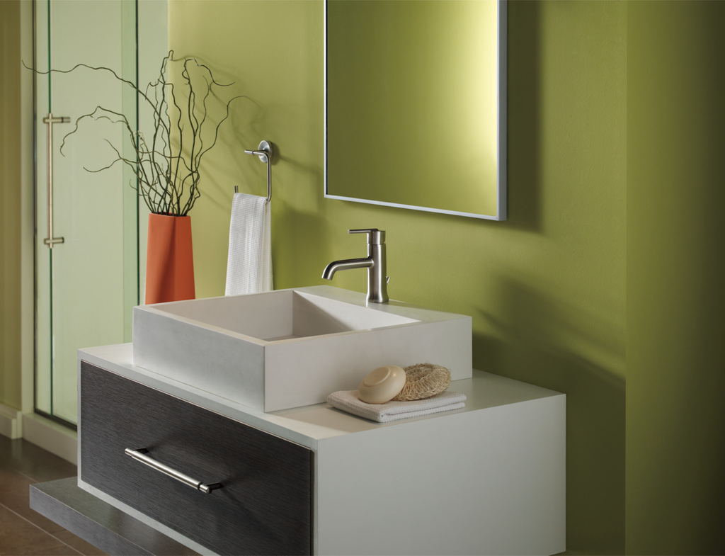 Delta Trinsic®: Single Handle Bathroom Faucet - Single Handle Lever - Stainless
