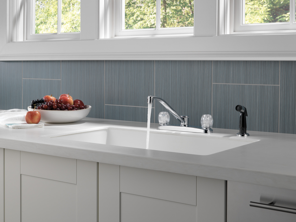 Peerless Core: Two Handle Kitchen Faucet - Two Handle Knob - Chrome