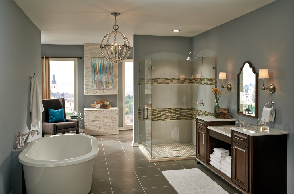 Delta Cassidy®: Two Handle Widespread Bathroom Faucet - Less Handles - Two Handle LHP - Stainless