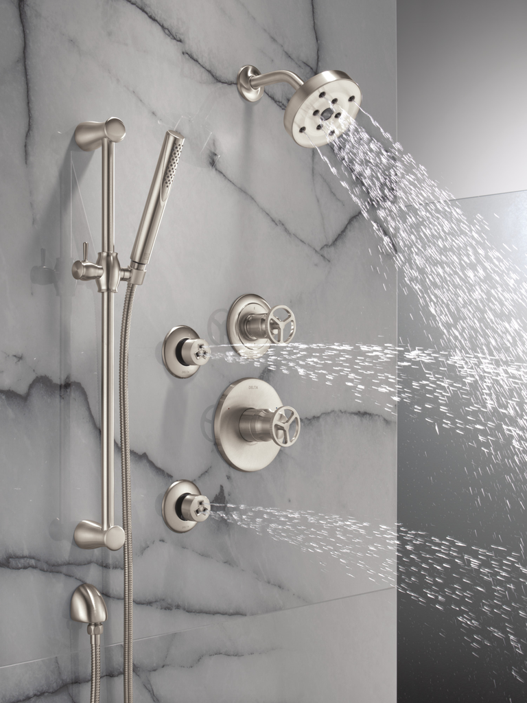 Delta Universal Showering Components: Wall Elbow For Hand Shower - Stainless