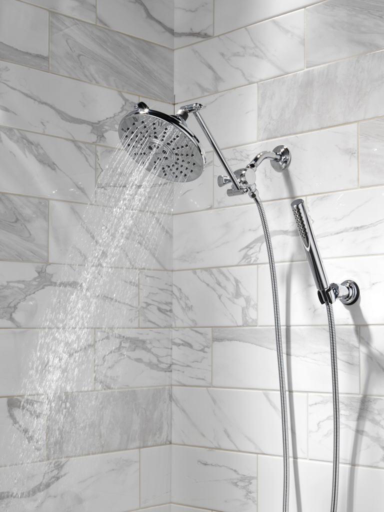 Delta Universal Showering Components: 3-Way Shower Arm Diverter For Hand Shower - Chrome