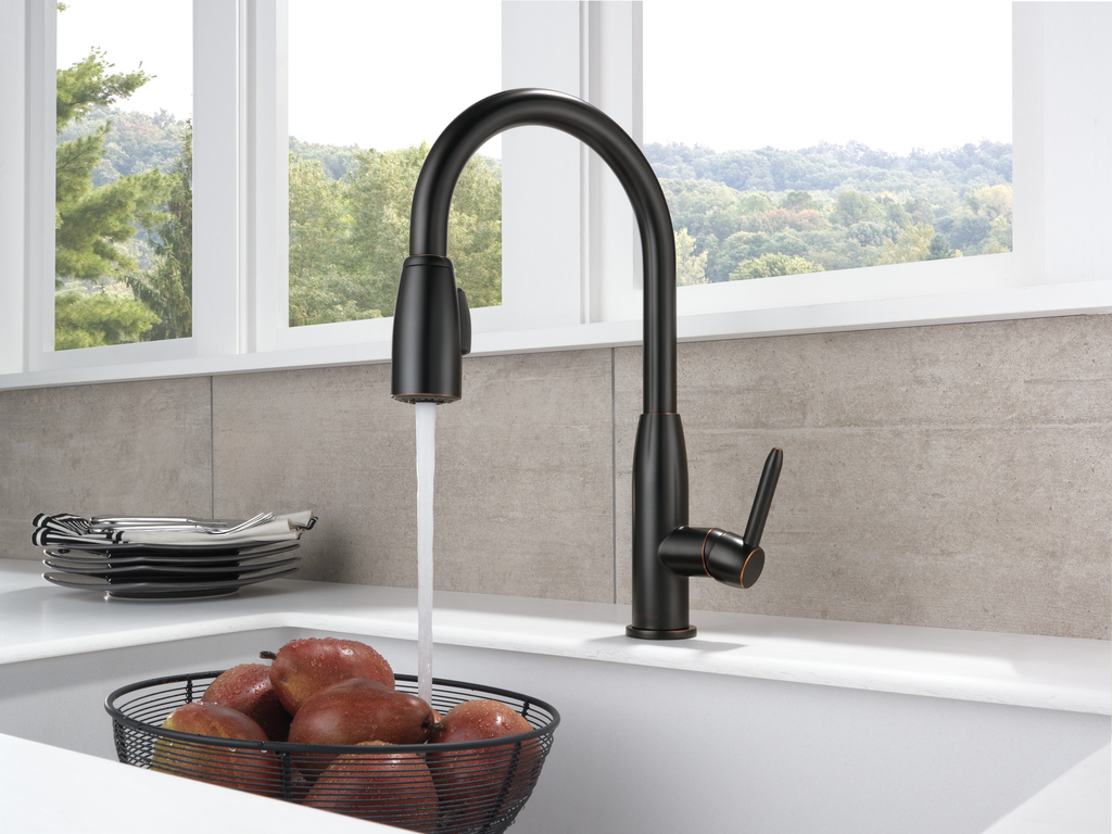 Peerless Tunbridge™: Single Handle Kitchen Pull-Down - Single Handle Lever - Oil Rubbed Bronze