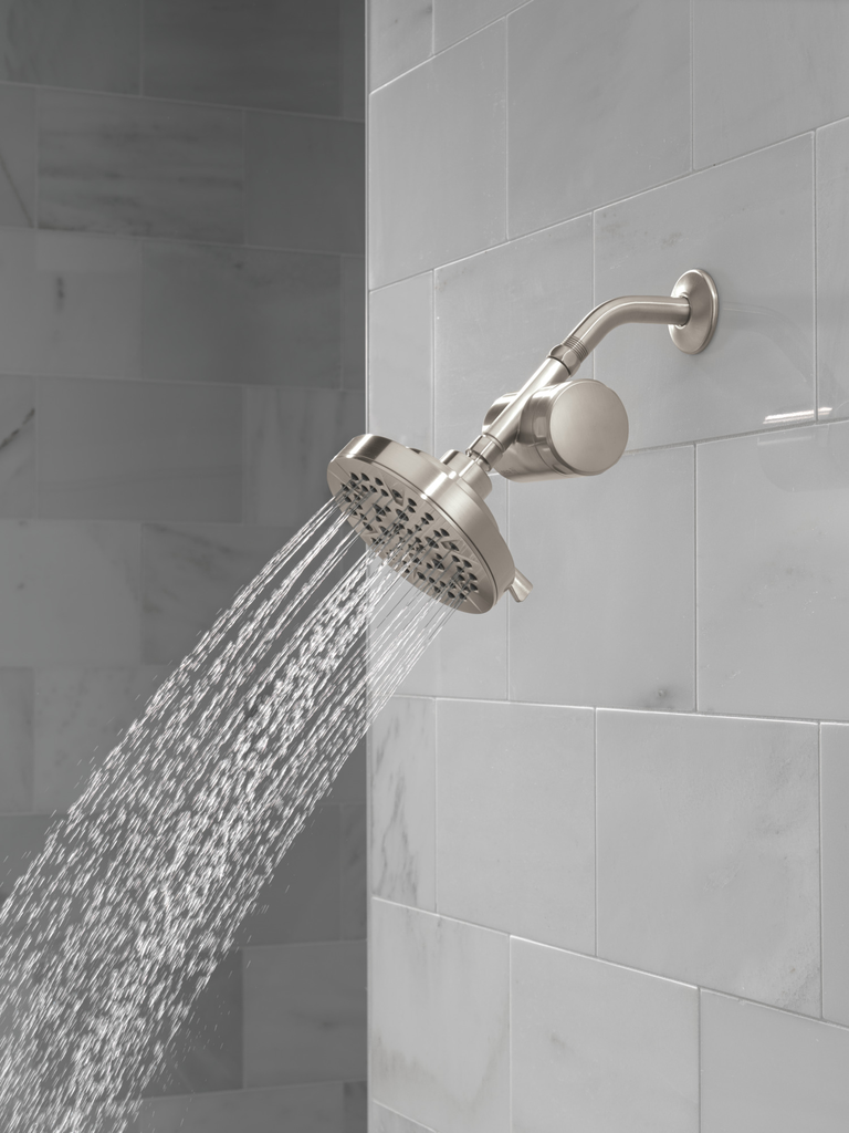 Delta Universal Showering Components: 5-Setting Showerhead - Stainless