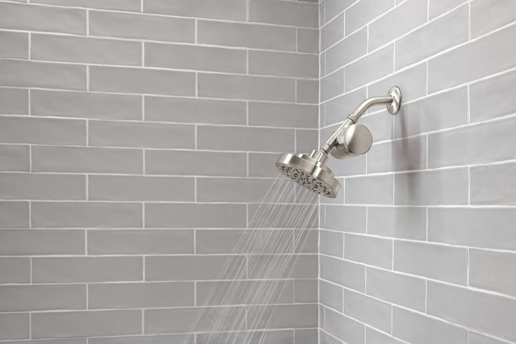 Delta Universal Showering Components: 5-Setting Showerhead - Stainless