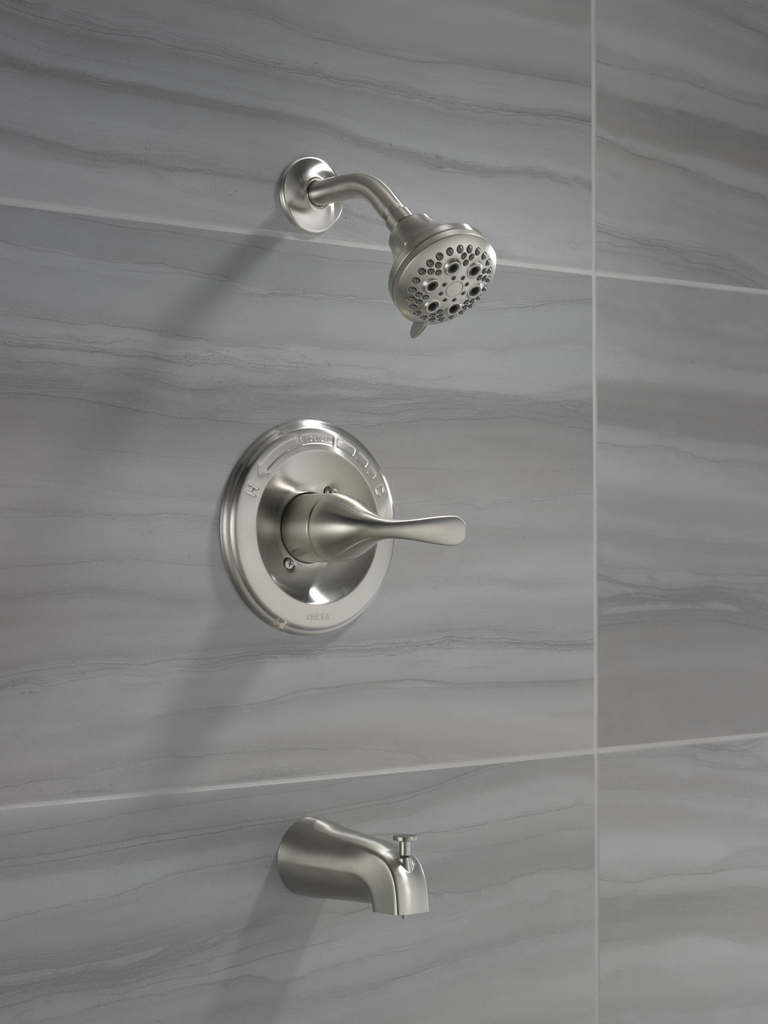 Delta Classic: Monitor® 13 Series Tub & Shower Trim - Single Handle Lever - Stainless