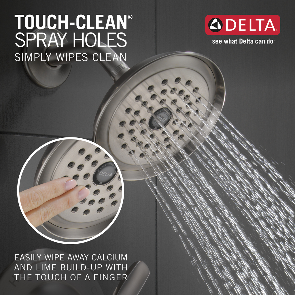 Delta Woodhurst™: Shower Trim - Single Handle Lever - Stainless