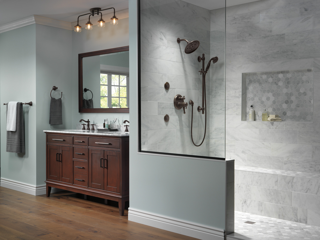 Delta Universal Showering Components: Wall Elbow For Hand Shower - Venetian Bronze