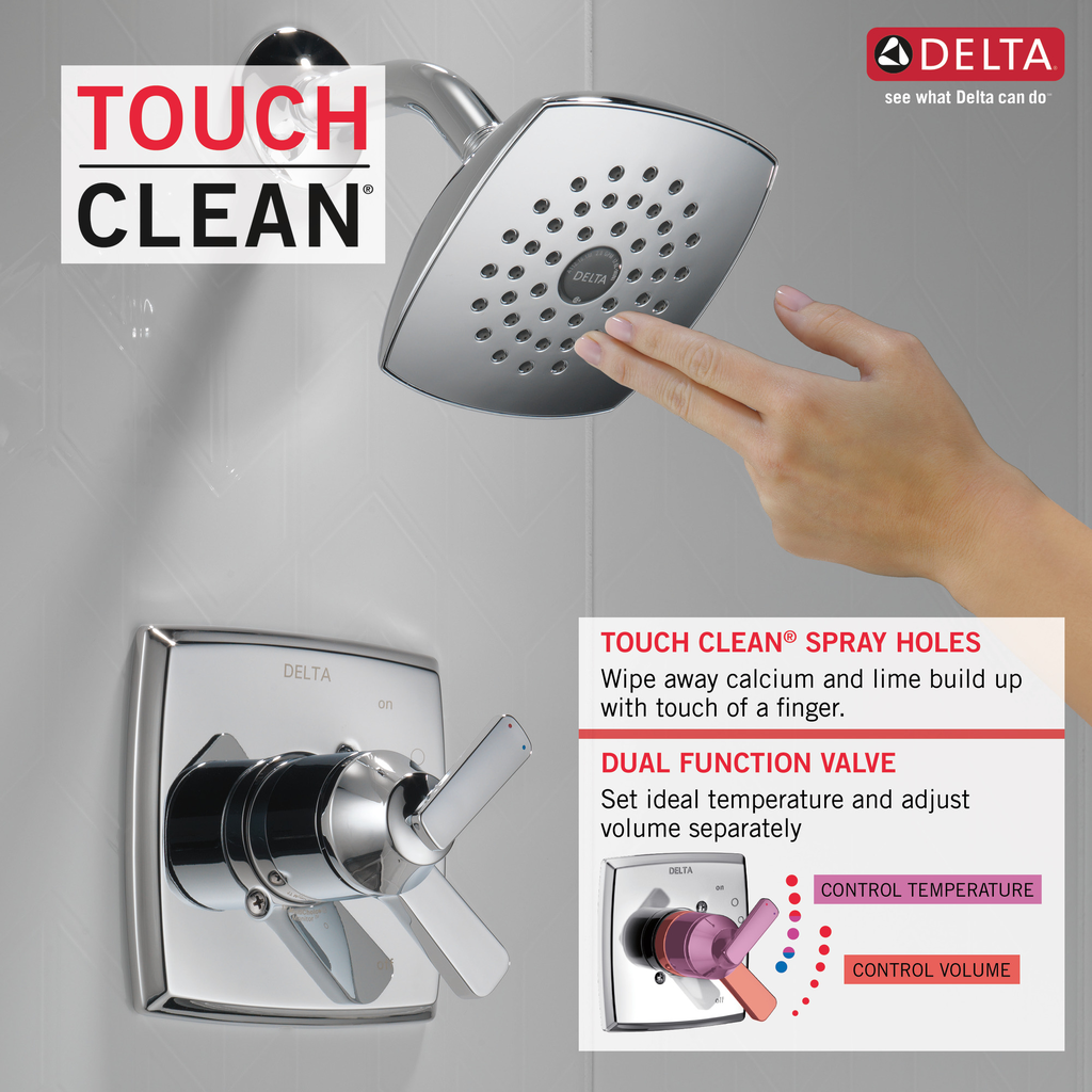 Delta Ashlyn®: Monitor® 17 Series Shower Trim - Single Handle Lever - Chrome