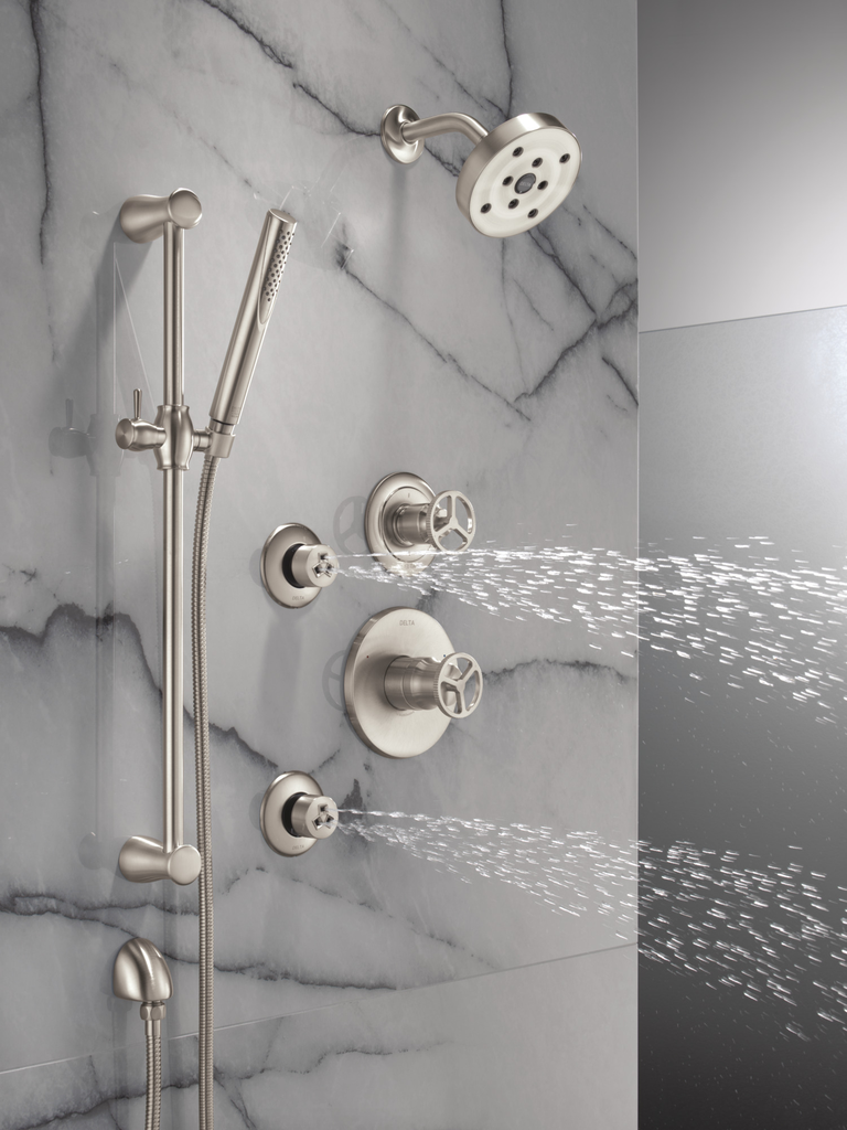 Delta Universal Showering Components: Wall Elbow For Hand Shower - Stainless