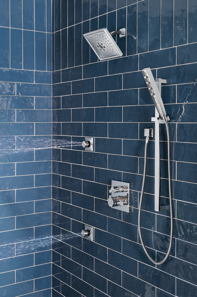 Delta Universal Showering Components: Square Wall Elbow For Hand Shower - Lumicoat® Chrome