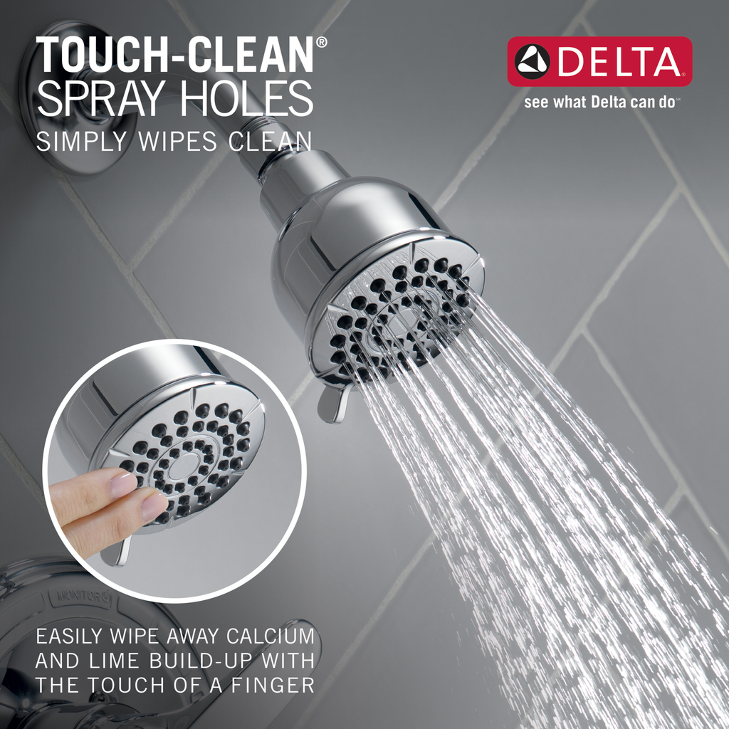 Delta Foundations®: Monitor® 13 Series Tub & Shower Trim - Single Handle Lever - Chrome