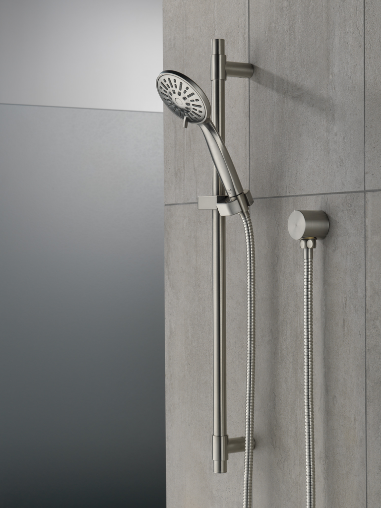 Delta Universal Showering Components: Hand Shower 1.75 Gpm W/Slide Bar 4S - Stainless
