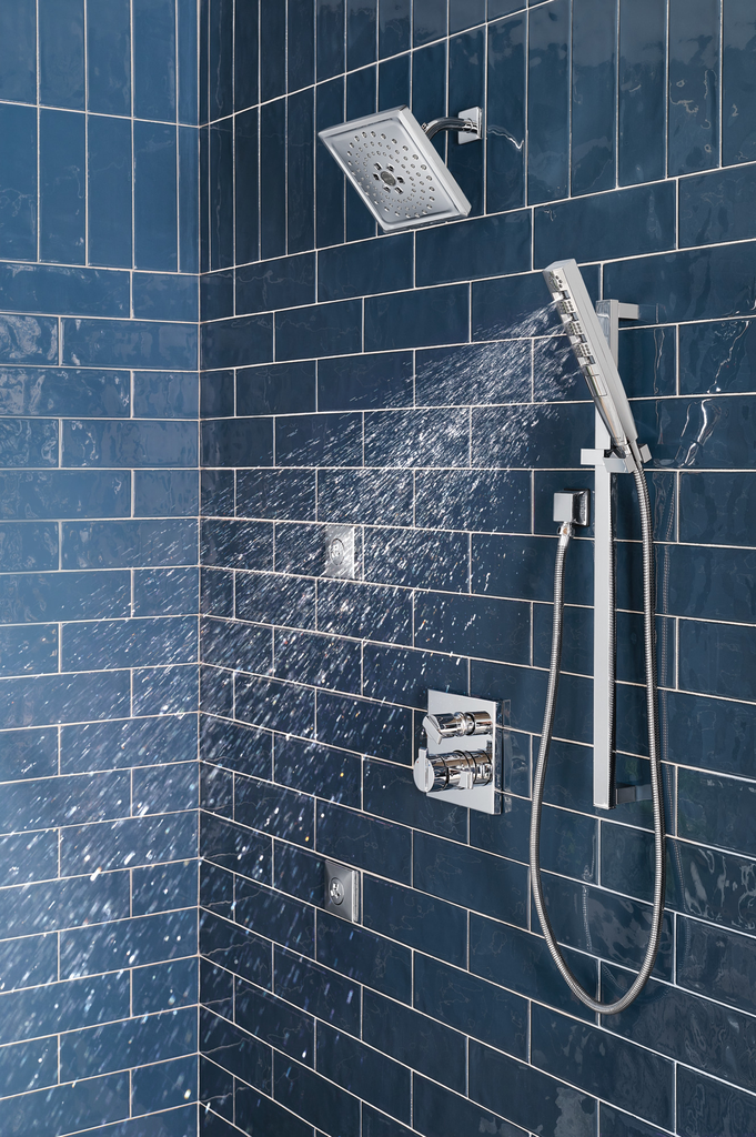 Delta Universal Showering Components: Square Wall Elbow For Hand Shower - Lumicoat® Chrome