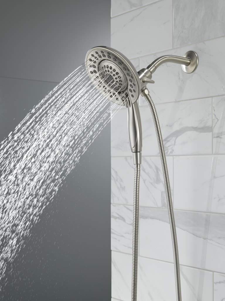 Delta Universal Showering Components: In2Ition® 5-Setting Two-In-One Shower - Stainless