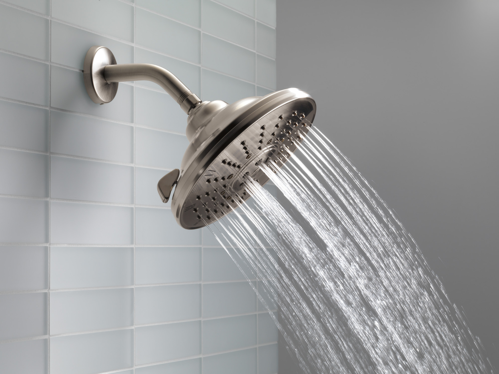 Delta Universal Showering Components: Shower Arm & Flange - Stainless