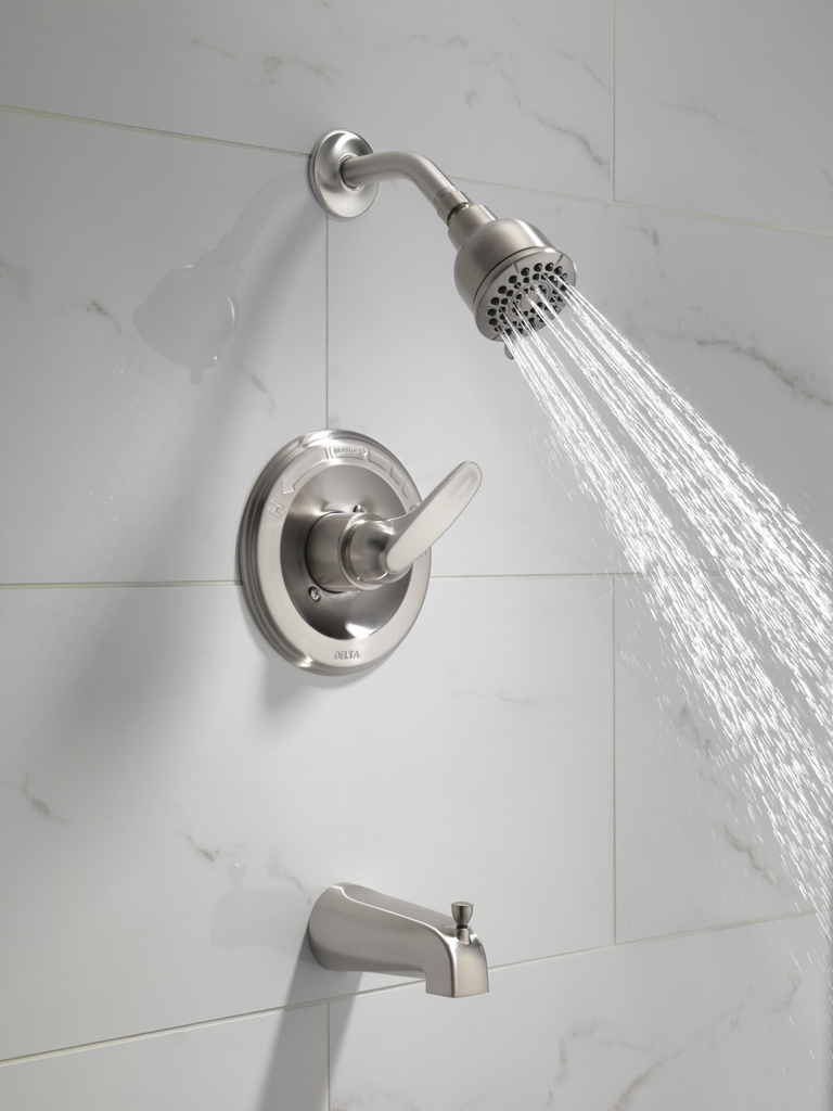 Delta Foundations®: Monitor® 13 Series Tub & Shower Trim - Single Handle Lever - Stainless