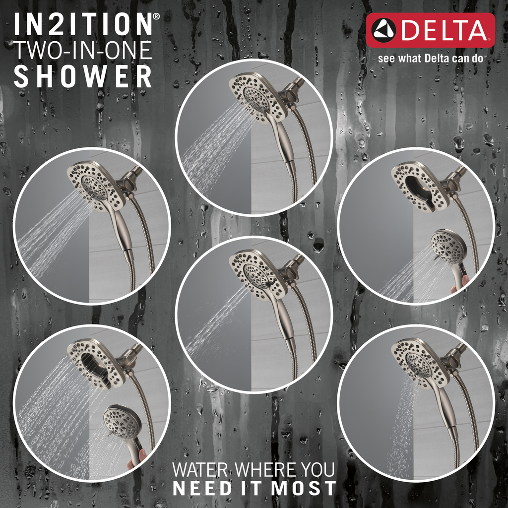 Delta Ashlyn®: Monitor® 17 Series Shower Trim With In2Ition® - Single Handle Lever - Stainless