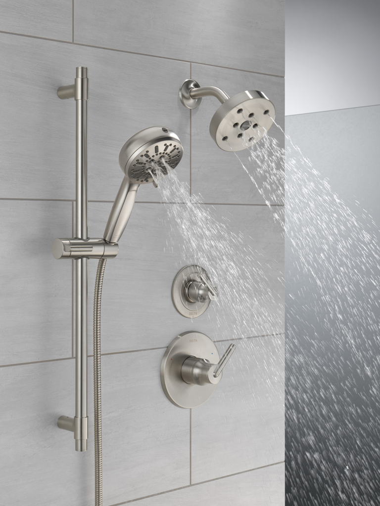 Delta Trinsic®: 3-Setting 2-Port Diverter Trim - Single Handle Lever - Stainless