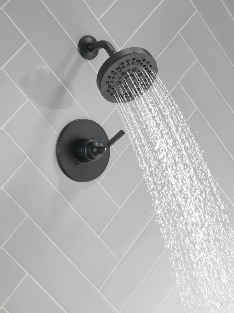 Delta Saylor™: Monitor® 14 Series Shower Trim - Single Handle Lever - Matte Black