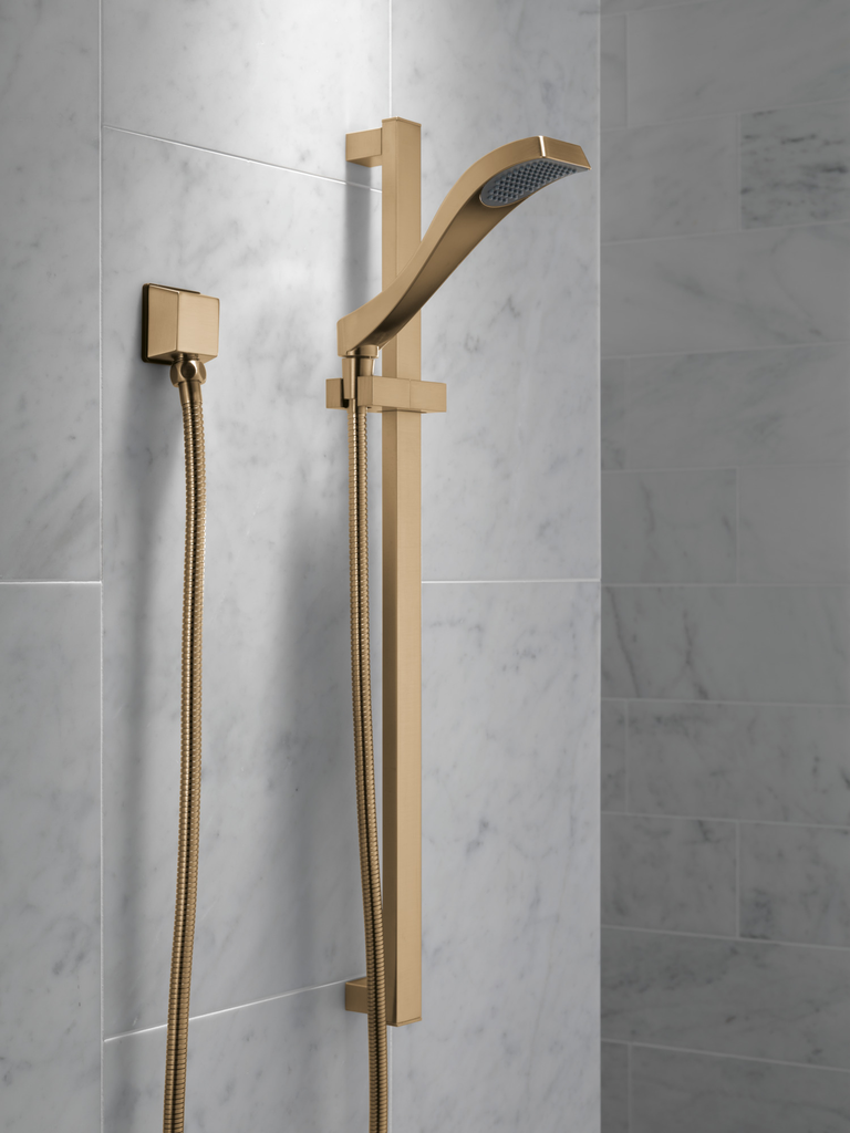 Delta Universal Showering Components: Square Wall Elbow For Hand Shower - Champagne Bronze