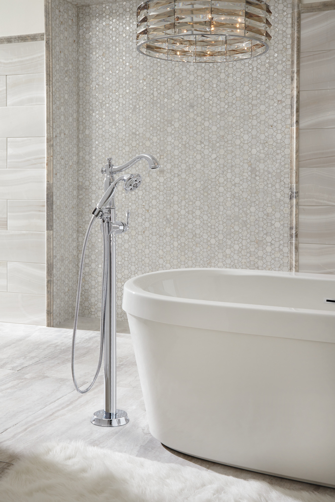 Delta Cassidy®: Metal Lever Handle Kit - 13 / 14 Series & Floor Mount - Single Handle Lever - Chrome