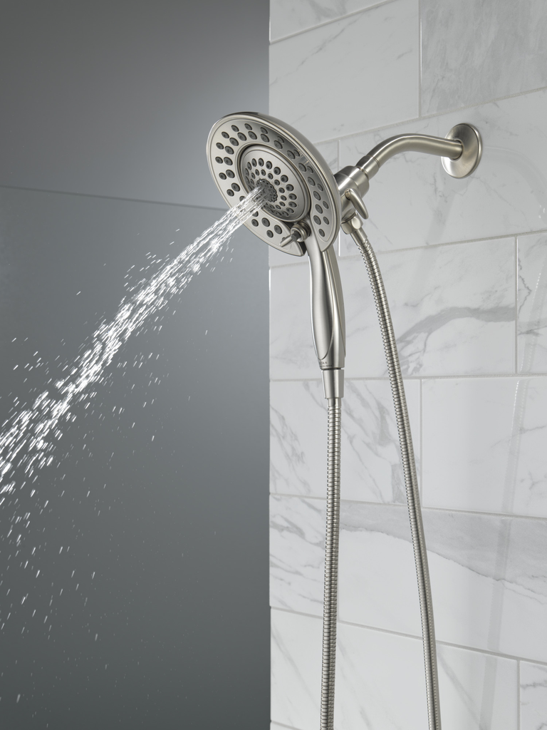 Delta Universal Showering Components: In2Ition® 5-Setting Two-In-One Shower - Stainless