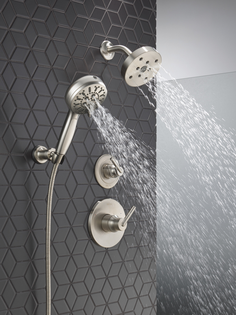 Delta Trinsic®: 3-Setting 2-Port Diverter Trim - Single Handle Lever - Stainless